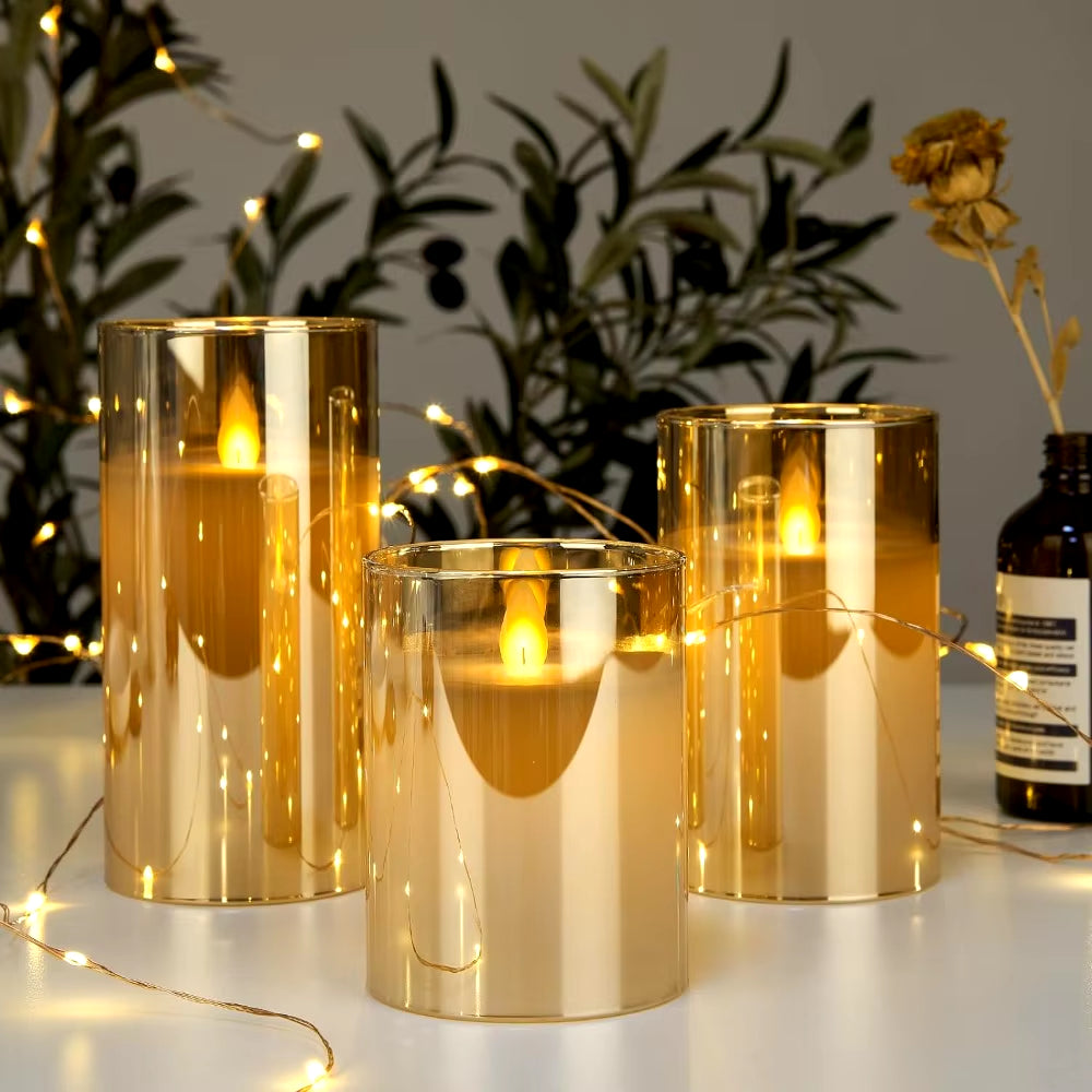 LED-Kerzen Trio IllumiFlame