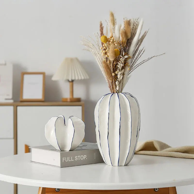 Elegant Decorative Ceramic Vases Milano Set of 2