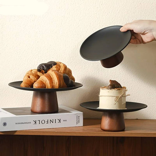 Serving platters set made of acacia wood – 3-piece