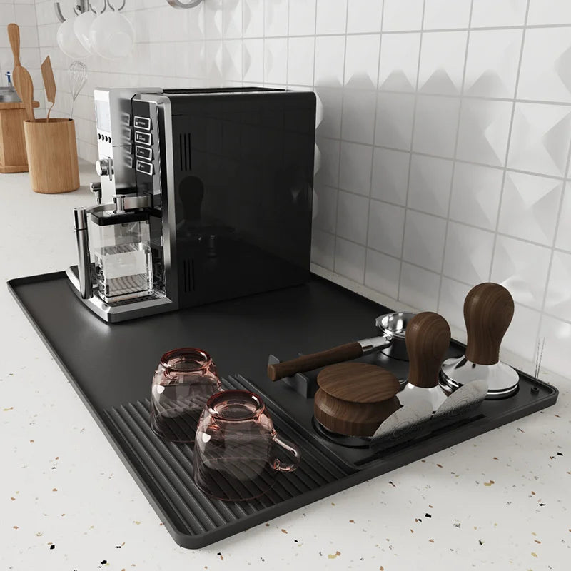 Barista mat for your coffee station 3-in-1