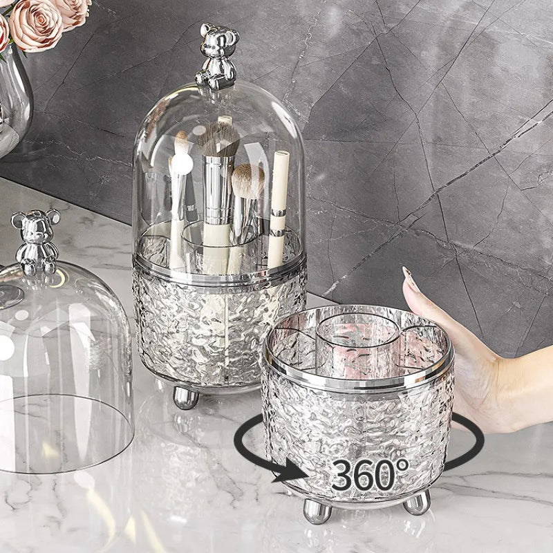 Brush and Make-up Organizer 360° Silver