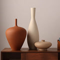Minimalist Decorative Ceramic Vases Terra Set of 3