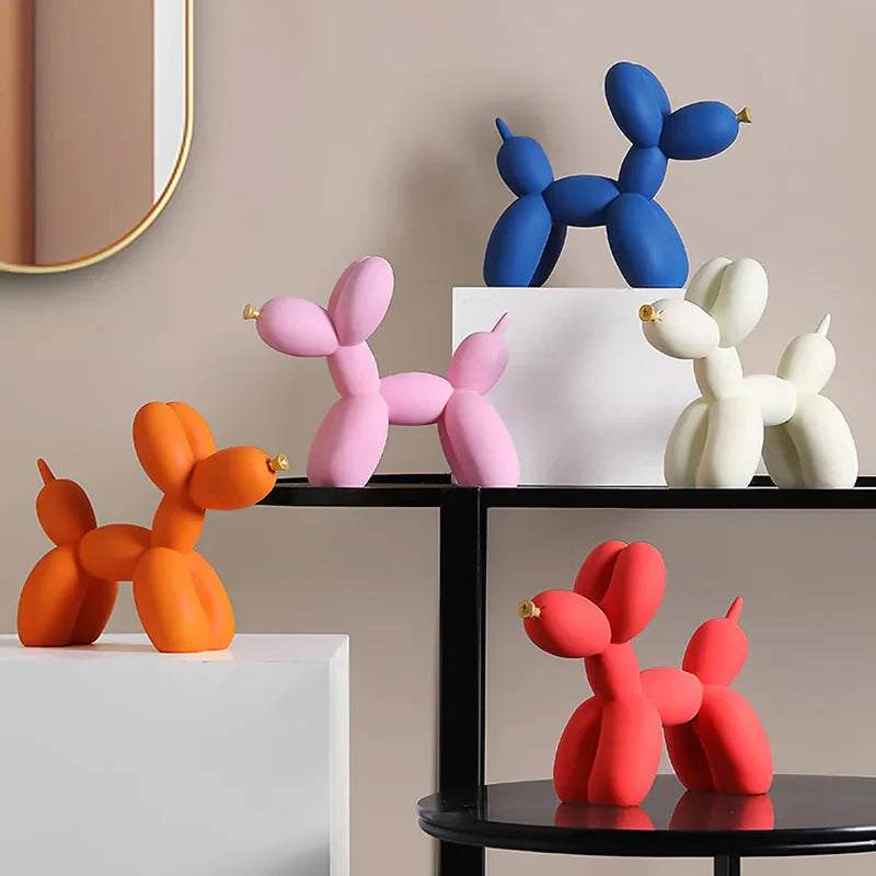 scultura di palloncini a forma di cane