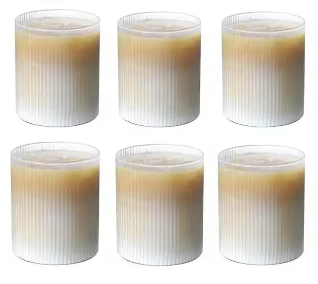 Verre à boire cannelé – lot de 6