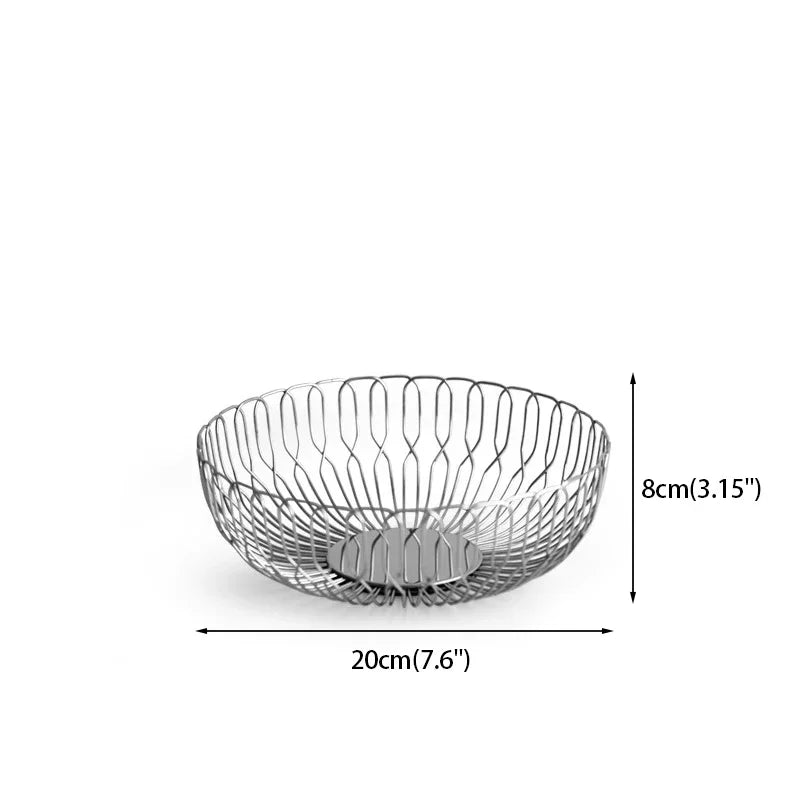 Design fruit bowl made of stainless steel Velia
