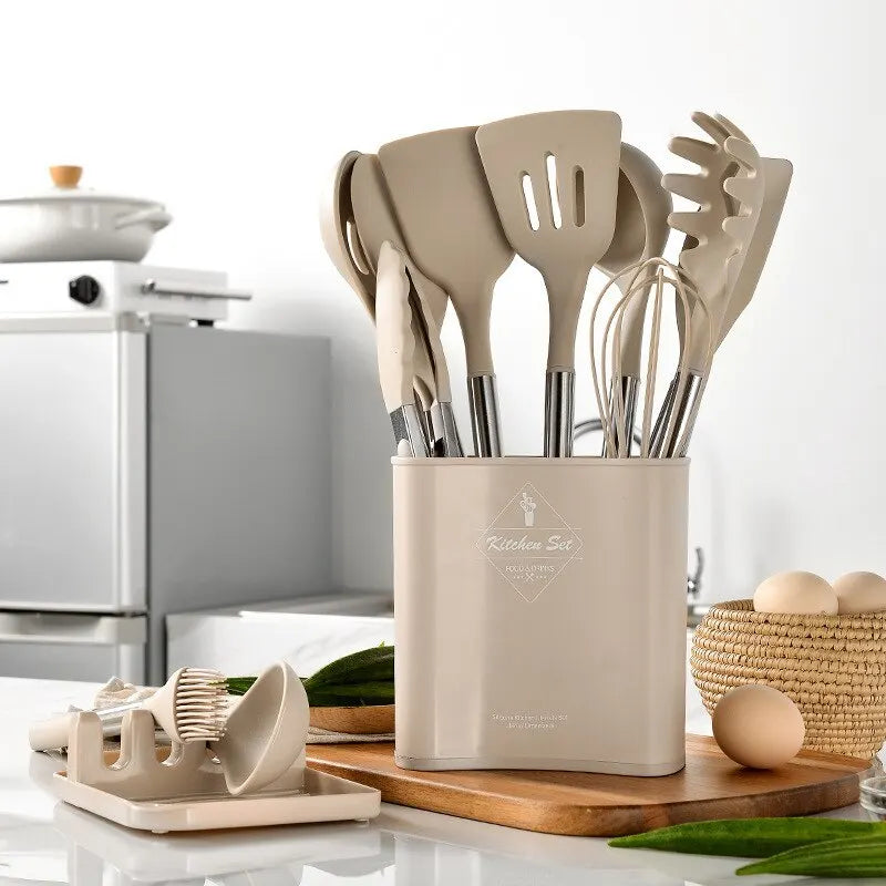 Silicone kitchen utensils set – 13-piece