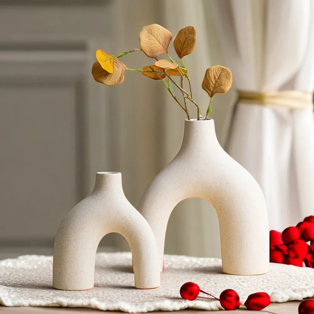 Vase dekorativa da muntogna en ceramica