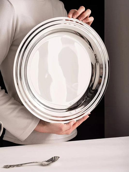 Stainless steel serving tray Cirra