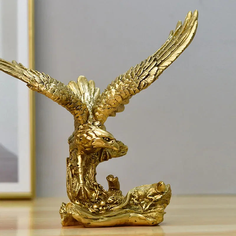 Scultura Aquila Dorata