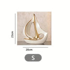 Decorative sailboat sculpture