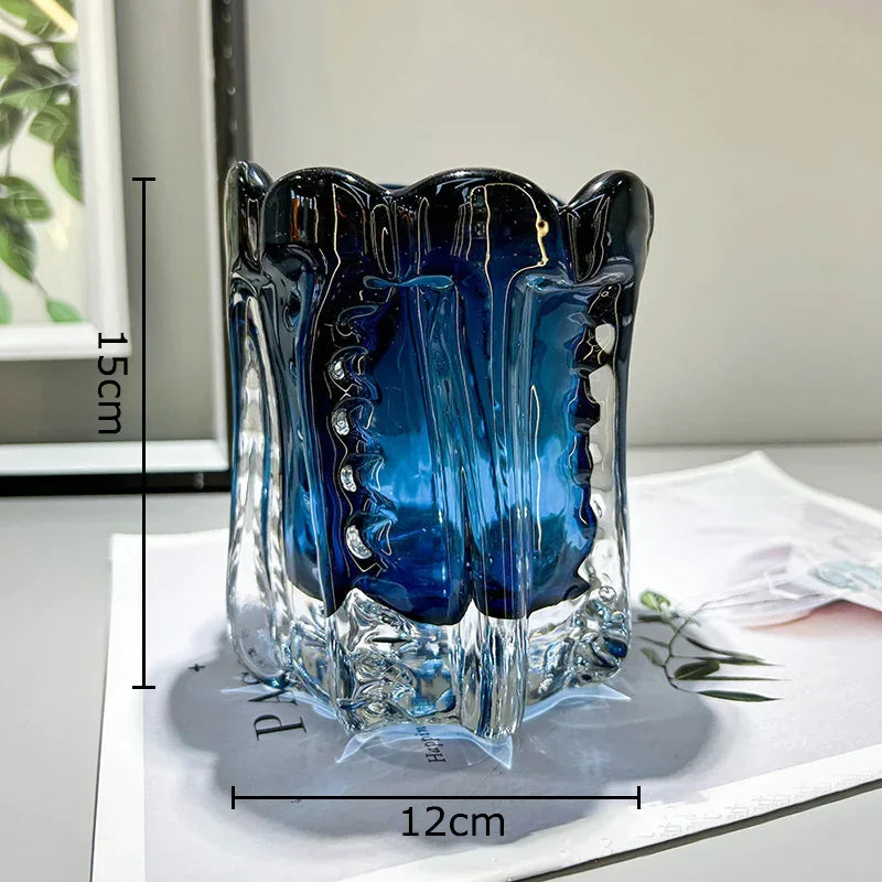 Glass Vase Organic Elva