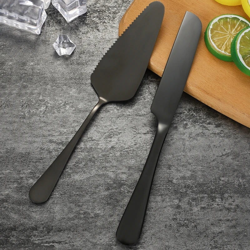 Set per torta e spatola per torta in acciaio inox - 2 pezzi