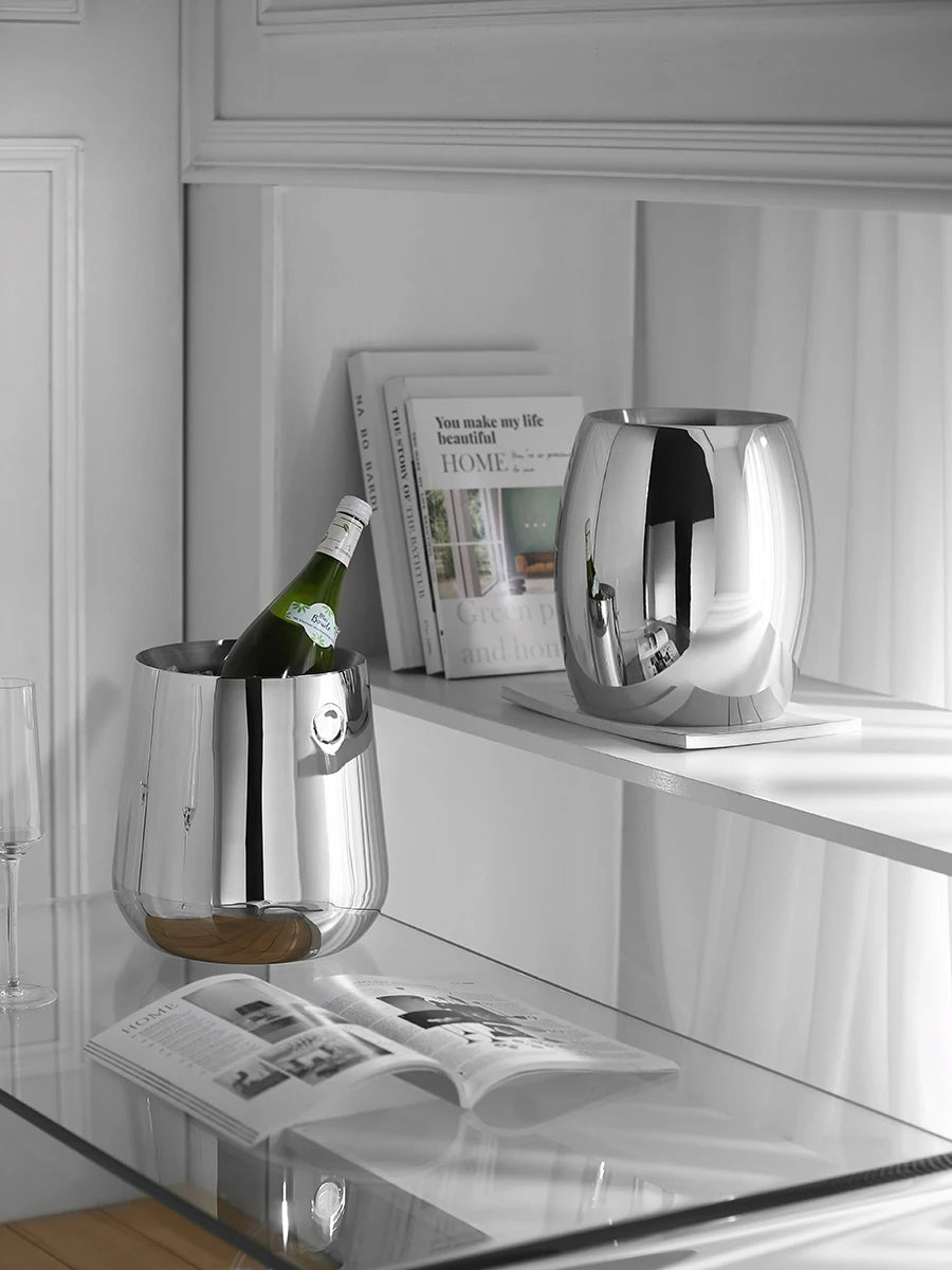 Ice bucket made of stainless steel Elor