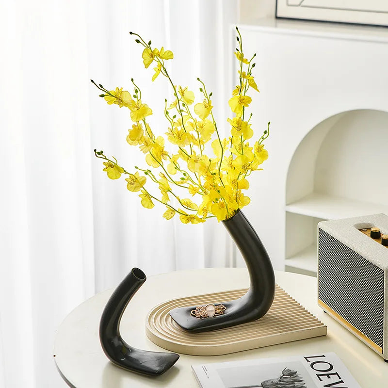 Double set decorative vases elegance