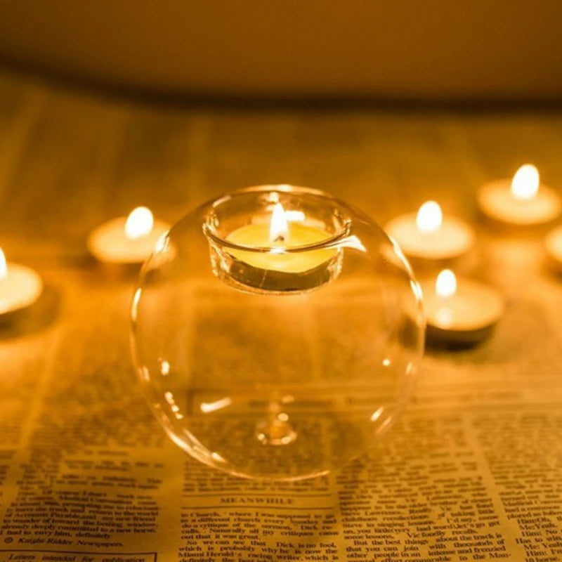 Round tealight holders Hollow Glow