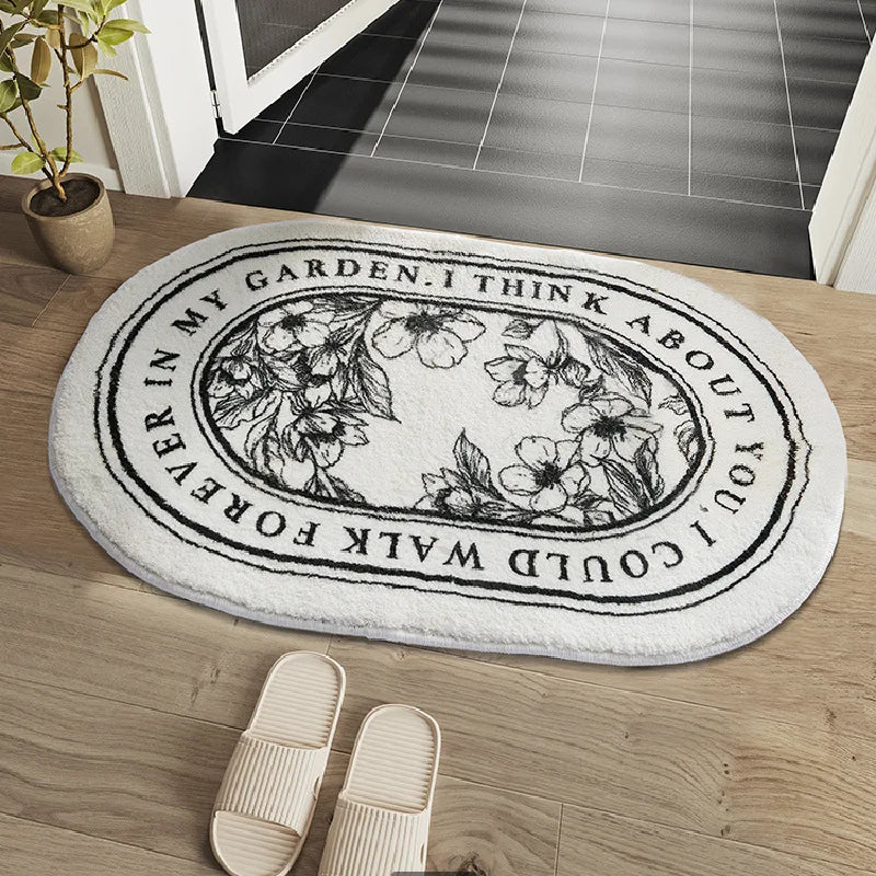 Modern bathroom rug
