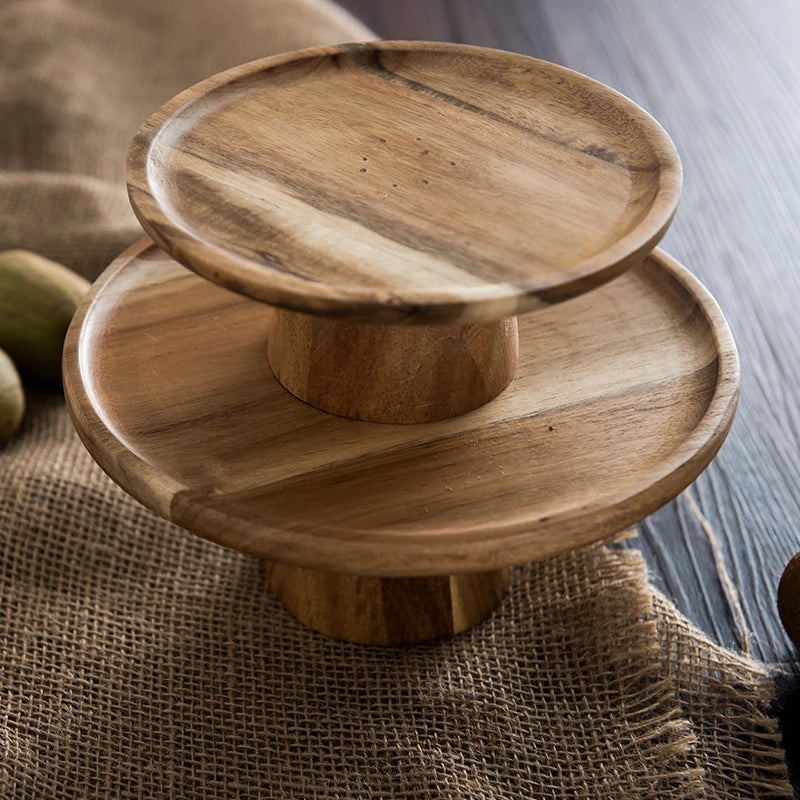 Wood Serving Platters Duo NaturDesign