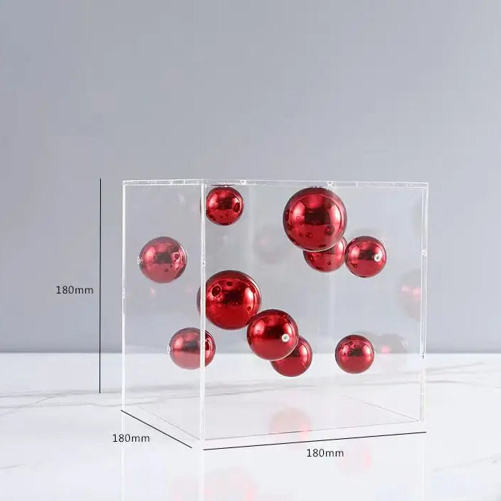 Acrylic decorative cube Orbis