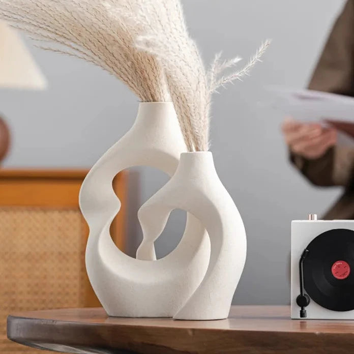 Double Nordic Ceramic Vase