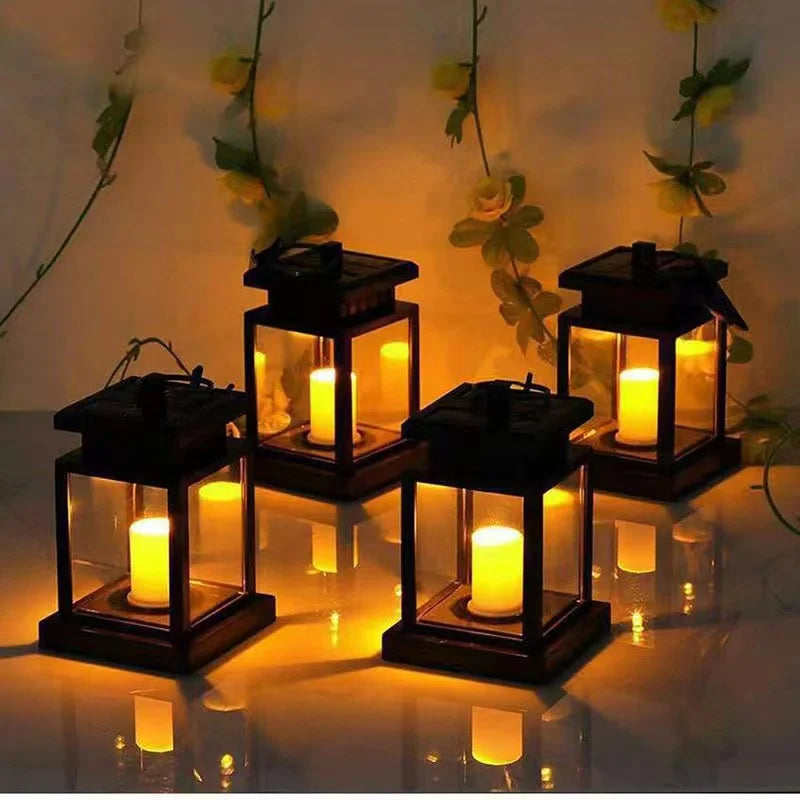 Retro Solar Garden Lantern KerzeLux