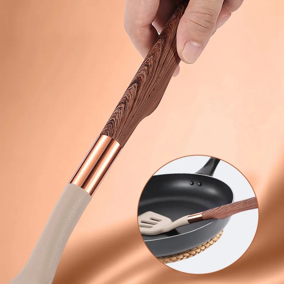 Ensemble d'ustensiles de cuisine en silicone luxueux | 13 pièces