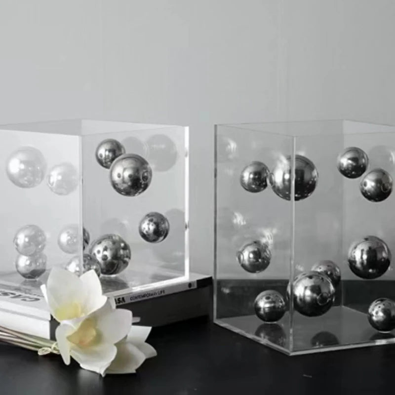 Acrylic decorative cube Orbis