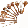 Kitchen utensil set made of teak wood – 10-piece