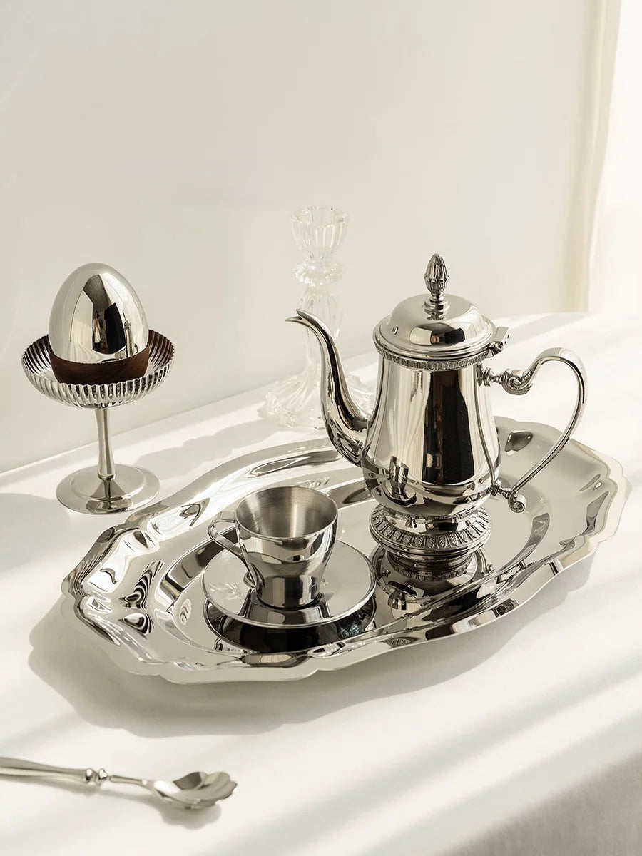 Vassoio da portata in acciaio inox Vintae