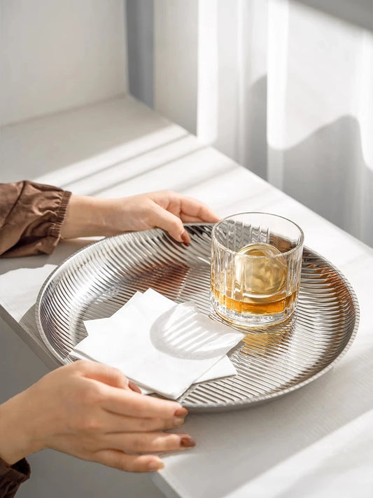 Stainless steel serving tray Sirven