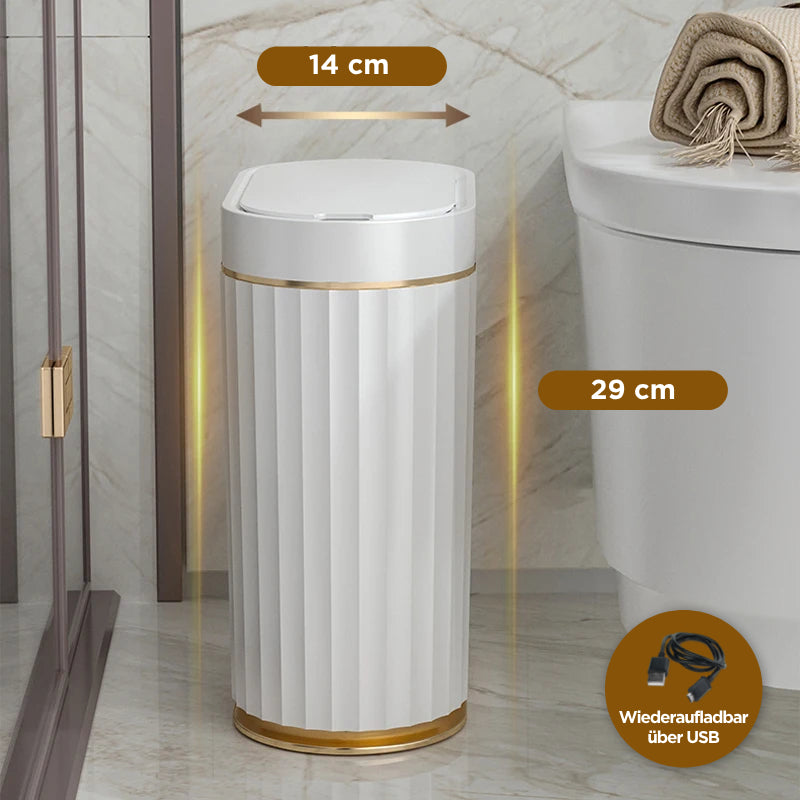 Elegante pattumiera con sensore