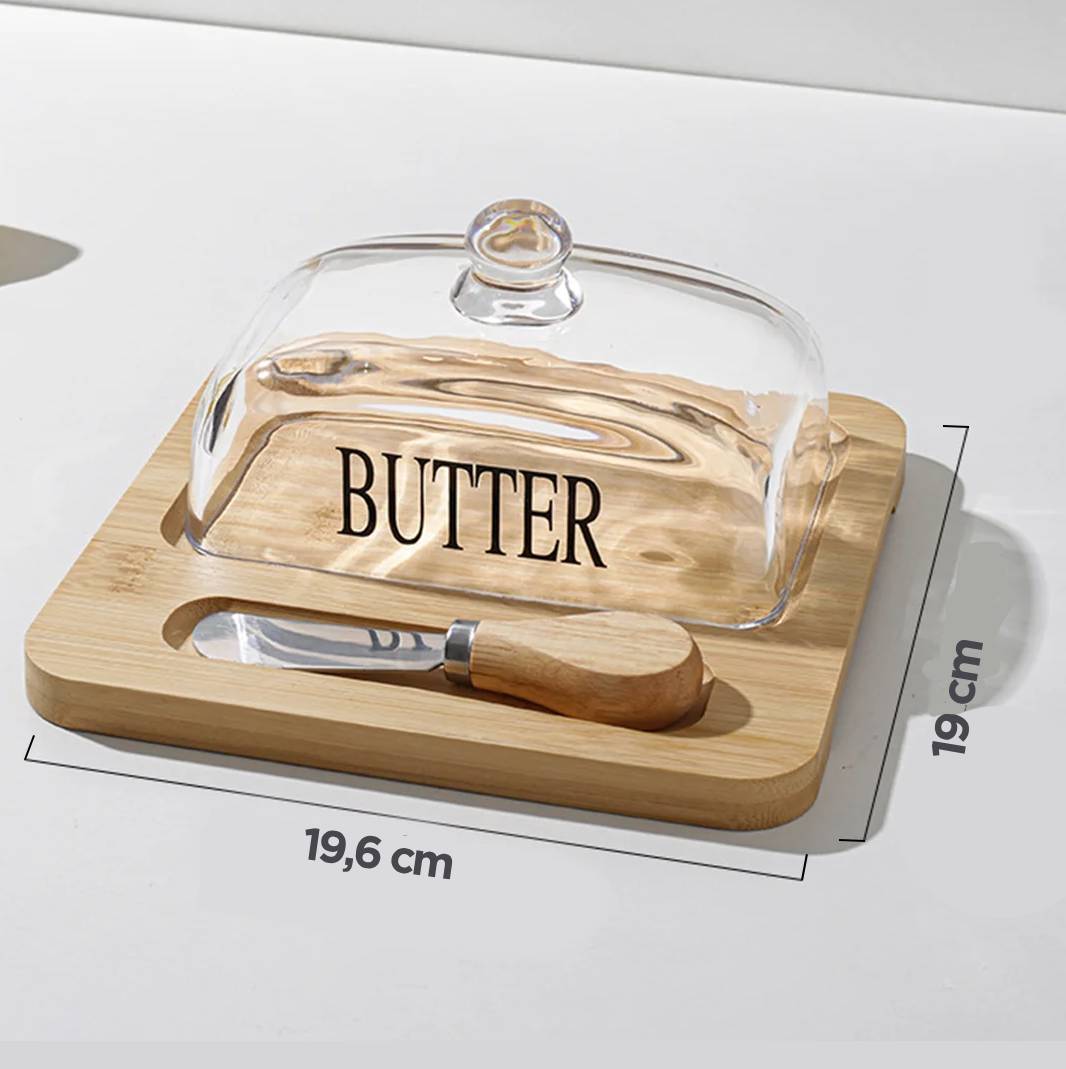 Butter dish bamboo