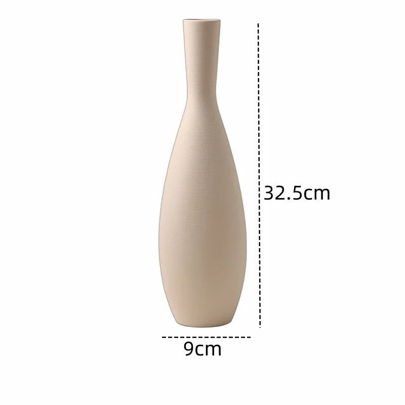 Minimalist Decorative Ceramic Vases Terra Set of 3