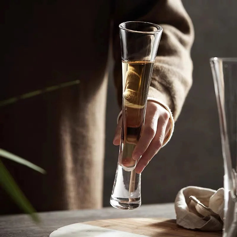 Verre à champagne de luxe élégant
