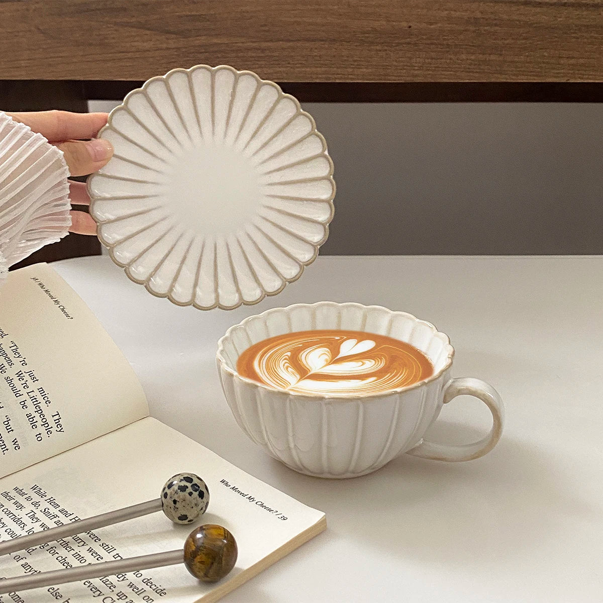 Porcelain cup and saucer set shell – 2-piece