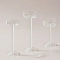 Glass Candle Holder Set – 3-piece