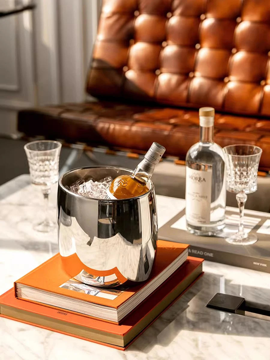 Edelstahl Eiskübel Riven