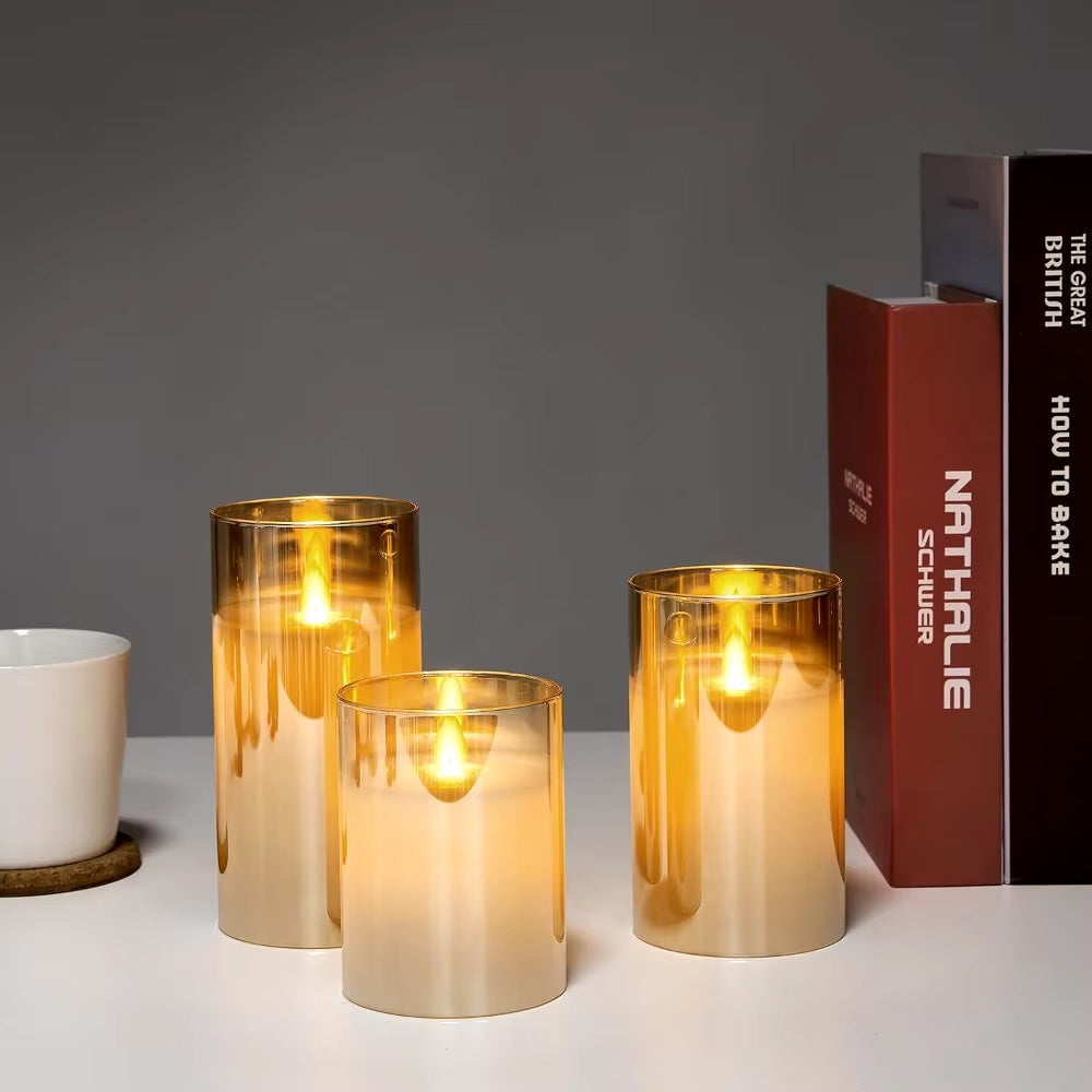 LED candles trio IllumiFlame