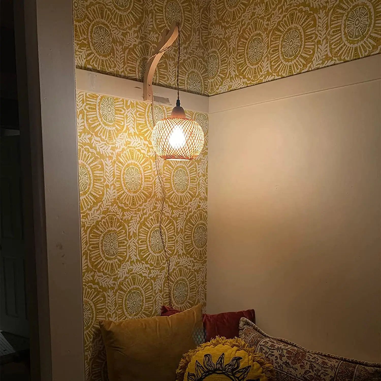 Bamboo Rattan Wall Lamp EcoAura