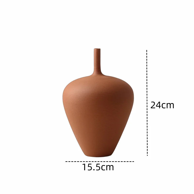 Minimalist Decorative Ceramic Vases Terra Set of 3