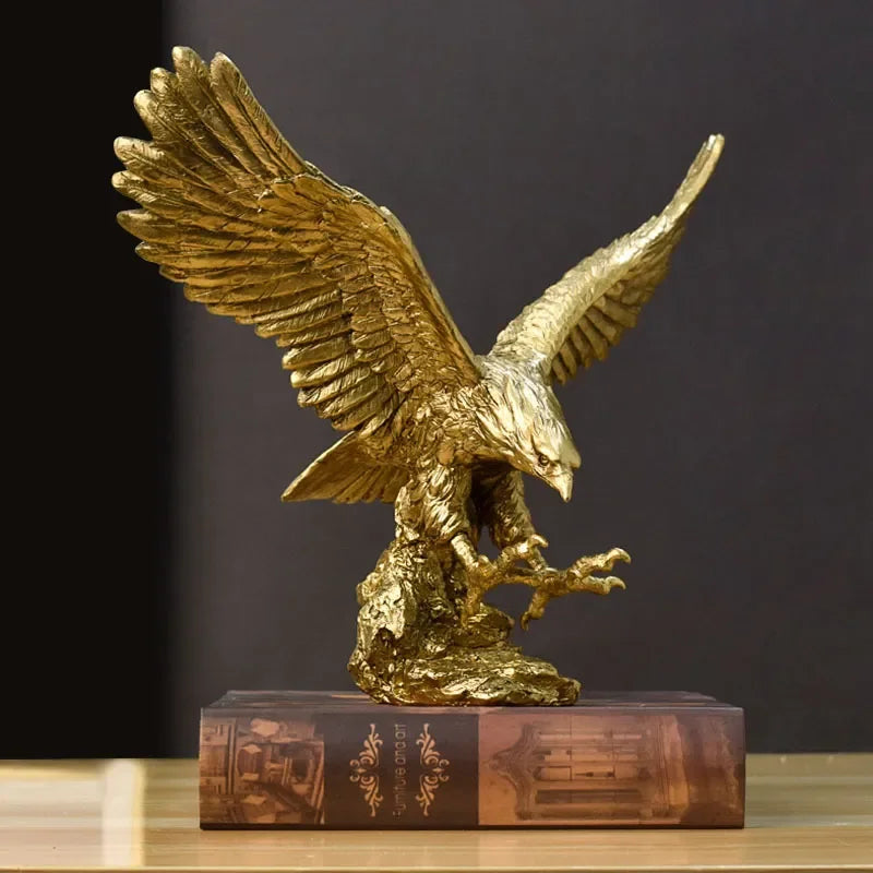 Scultura Aquila Dorata