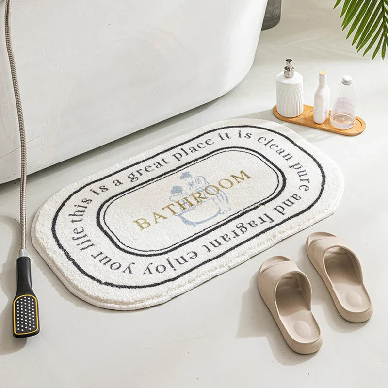 Modern bathroom rug