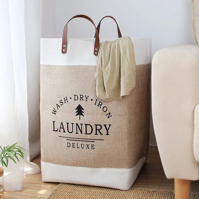 Foldable Deluxe Laundry Basket