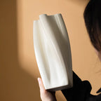 Vase en céramique décorative minimaliste Spirallis
