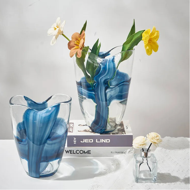 Glasvase Modern Ozean