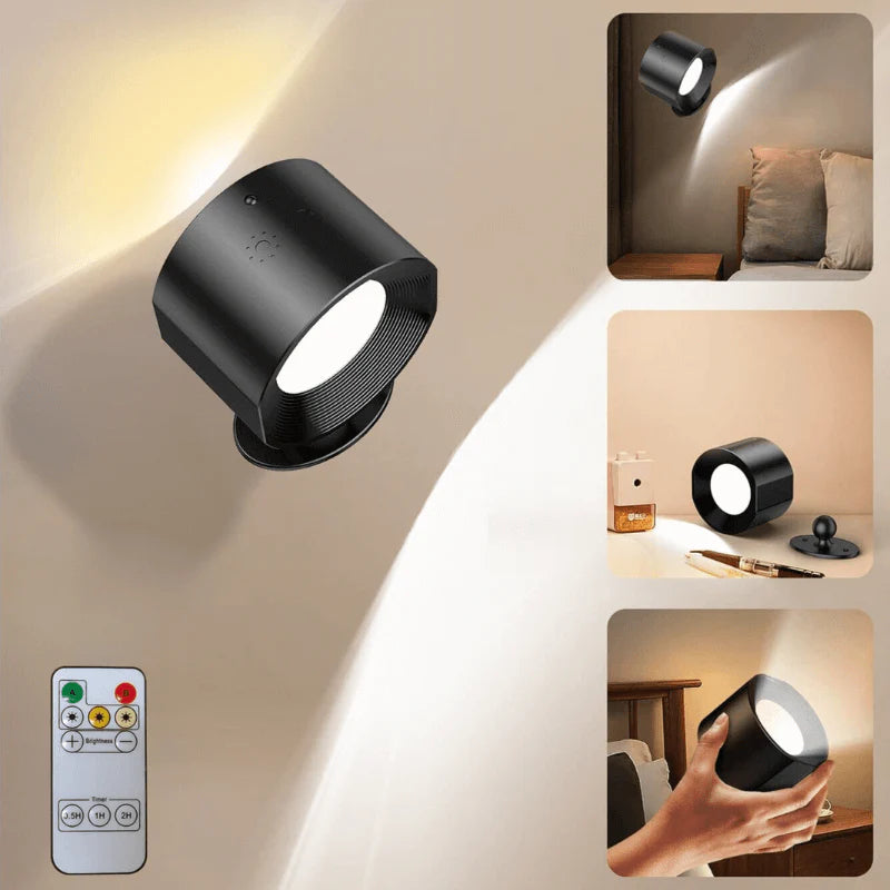 Luz da klebe cun remote DuoShine 360°