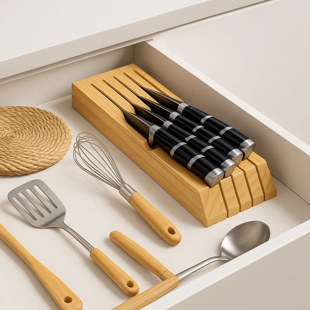 Organisateur de couteaux Collection Bambou