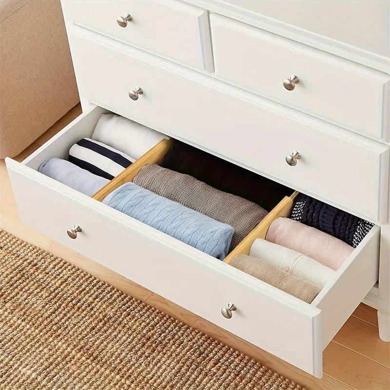 Extendable drawer dividers bamboo collection