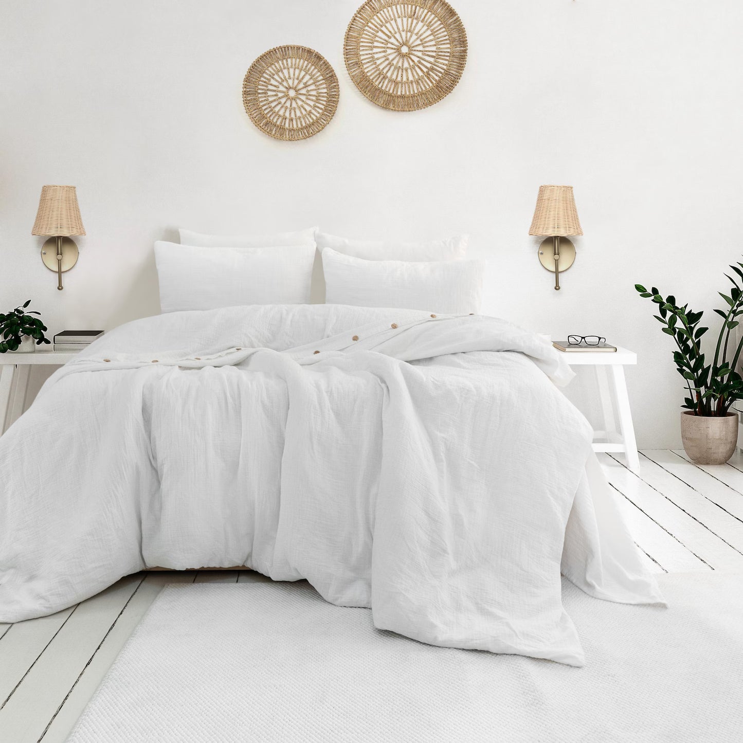 Duvetbezug Set aus 100% türkischer Bio-Baumwolle – Musselin, inkl. 2 Kissenbezüge