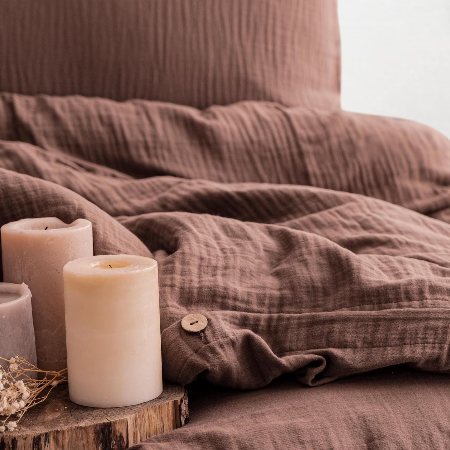 Duvetbezug Set aus 100% türkischer Bio-Baumwolle – Musselin, inkl. 2 Kissenbezüge