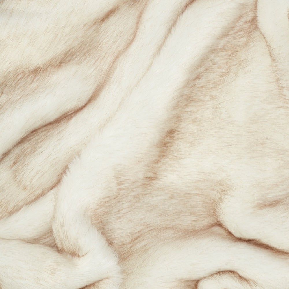 Webpelzdecke Cremeweiss Detail – Corsac